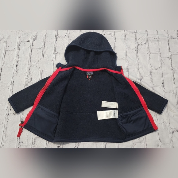 Patagonia Baby Better Sweater Fleece Jacket 6-12 M New Navy - Picture 4 of 5